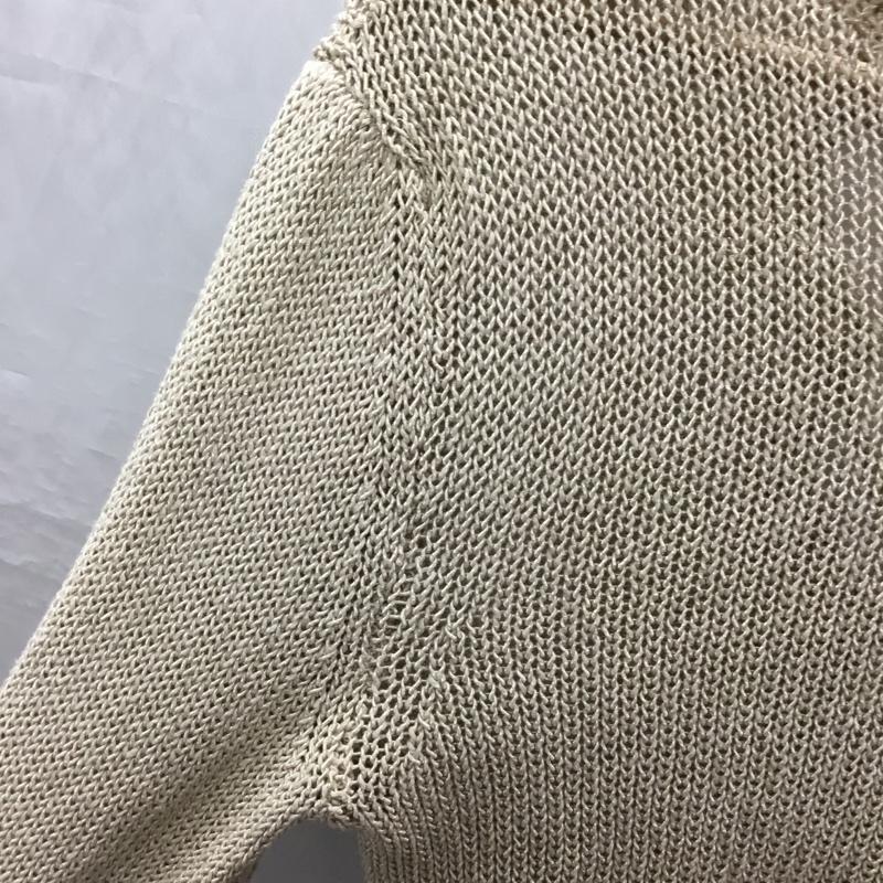 ザラ ZARA ニット、セーター 長袖 M 無地 ベージュ / ベージュ / レディース USED 古着 中古 10121995