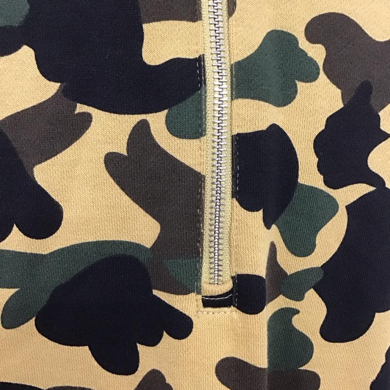 アベイシングエイプ A BATHING APE パーカー 長袖 長袖パーカー フード付きパーカー プリントスウェット トレーナー ジップカラー プルオーバー カモフラージュ柄・迷彩 マルチカラー / マルチカラー / メンズ USED 古着 中古 10107433