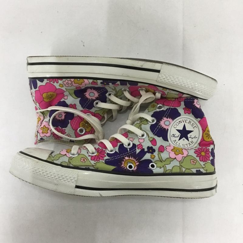 コンバース CONVERSE スニーカー スニーカー 5C1284 グローリー HI 24cm 24.0cm 花柄 マルチカラー / マルチカラー / レディース USED 古着 中古 10138322