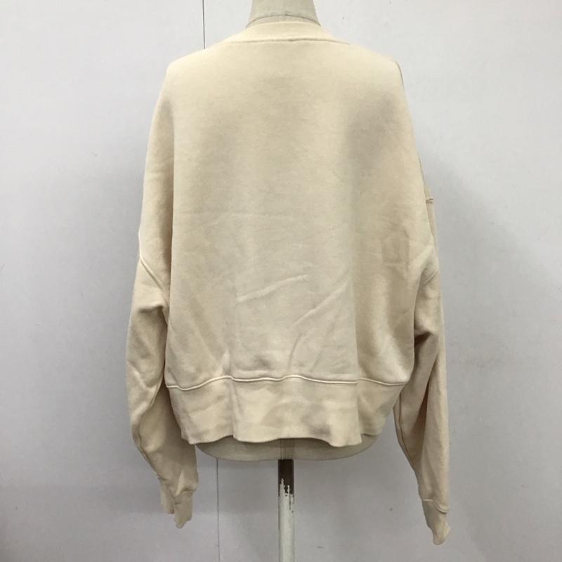 ナイキ NIKE トレーナー 長袖 DR5918-219 スウェット 裏起毛 S ロゴ、文字 アイボリー / アイボリー / レディース USED 古着 中古 10114455