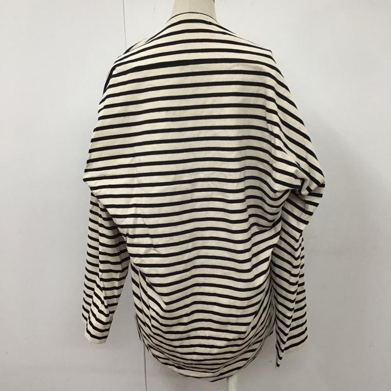 ジャーナルスタンダード JOURNAL STANDARD カットソー 長袖 17-070-400-9220-3-0 コットンボーダープルオーバー 長袖カットソー ボーダー柄 ベージュ / ベージュ / X 紺 / ネイビー /  レディース USED 古着 中古 10108834