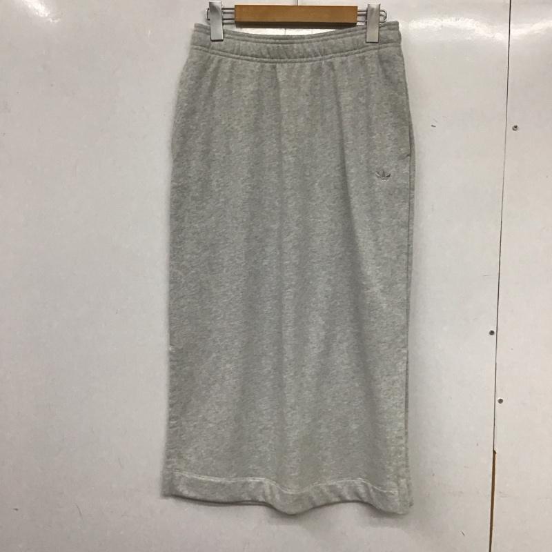 アディダス adidas スカート ロングスカート IC5264 スウェットスカート サイドスリット L 無地 灰 / グレー /  レディース USED 古着 中古 10133663