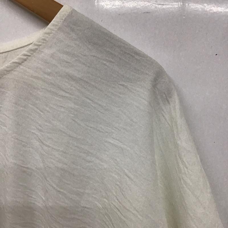 ザラ ZARA カットソー 半袖 半袖カットソー 無地Tシャツ クルーネックカットソー M 無地 白 / ホワイト / レディース USED 古着 中古 10129533