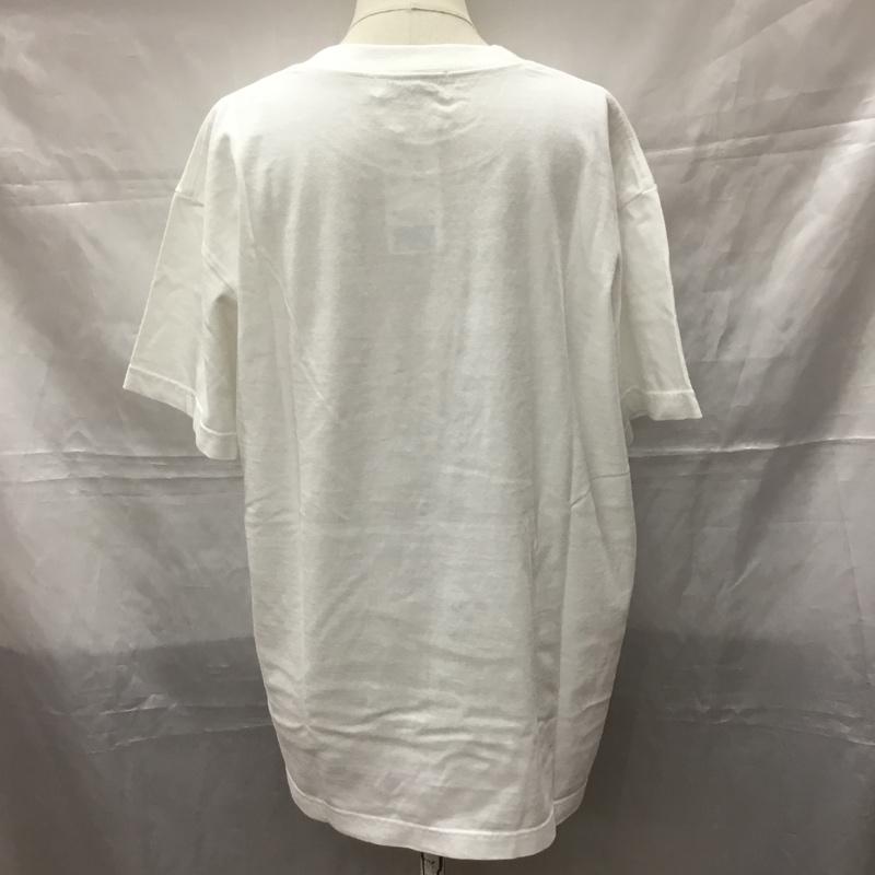 ミルクフェド MILKFED. Tシャツ 半袖 半袖カットソー プリントTシャツ クルーネックカットソー M ロゴ、文字 白 / ホワイト / レディース USED 古着 中古 10112249
