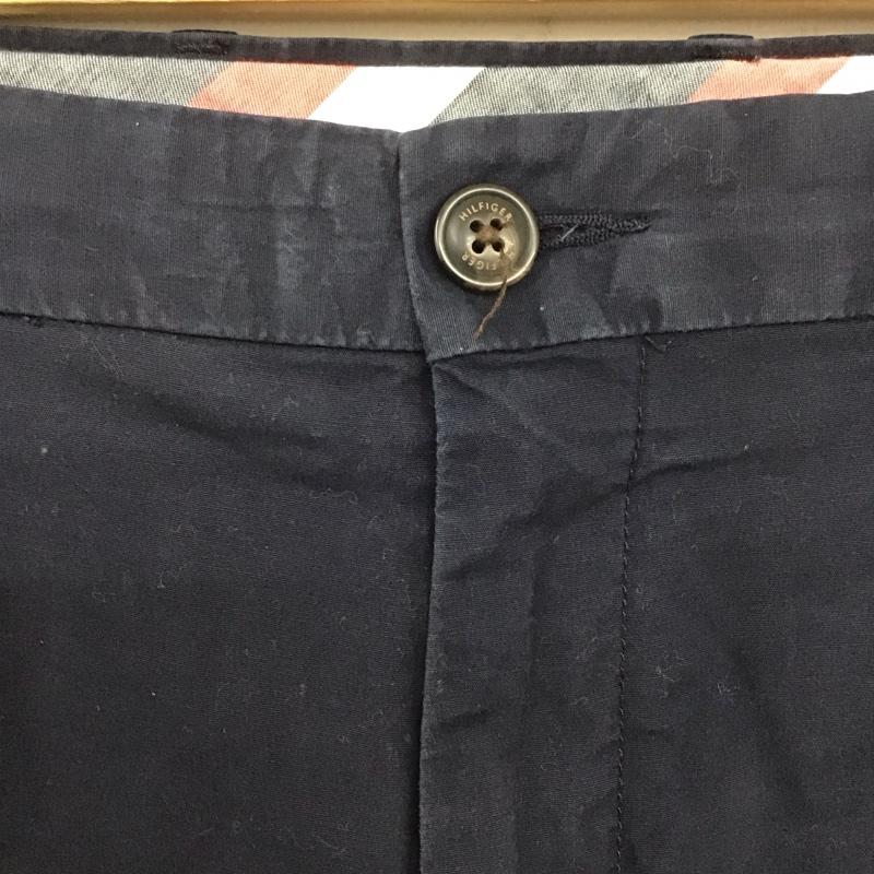 トミーヒルフィガー TOMMY HILFIGER パンツ スラックス M045740032 ストレッチ チノ 無地 紺 / ネイビー / メンズ USED 古着 中古 10129117