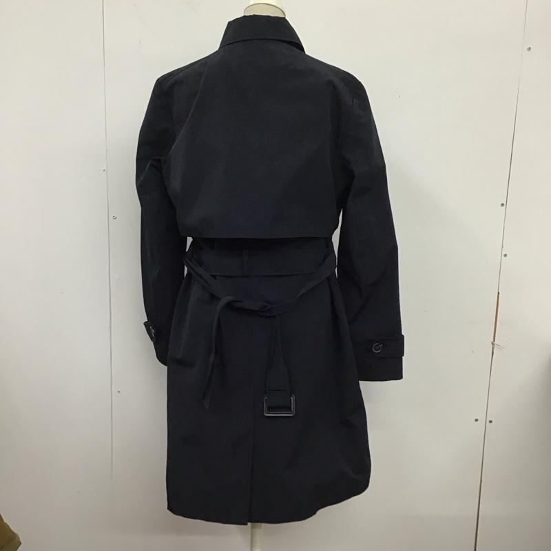 ザラ ZARA コート トレンチコート 3046 233 401 ロング丈 S 無地 紺 / ネイビー / レディース USED 古着 中古 10124991
