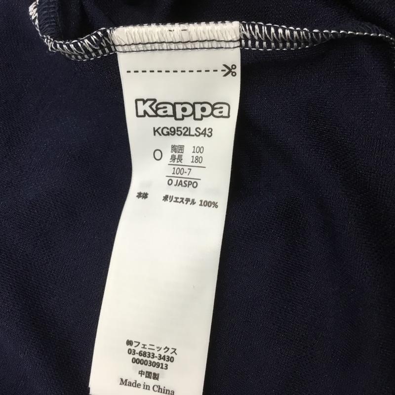 カッパ Kappa ポロシャツ 長袖 KG952LS43 ボタンダウン ゴルフウェア タグ付き ワンポイント 紺 / ネイビー / メンズ USED 古着 中古 10135700