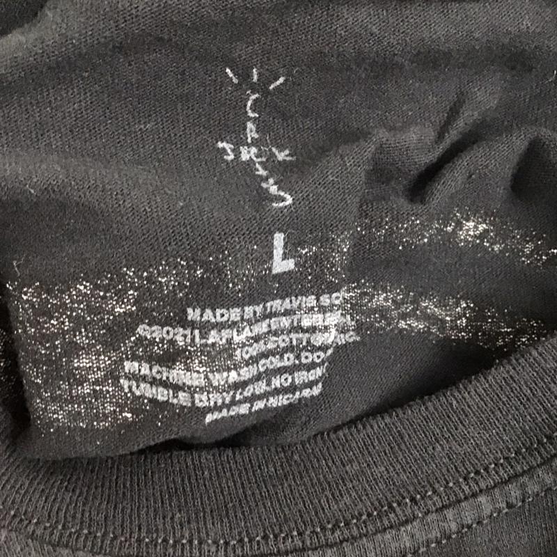 カクタスジャック Cactus Jack Tシャツ 長袖 L ロゴ、文字 黒 / ブラック / メンズ USED 古着 中古 10124965