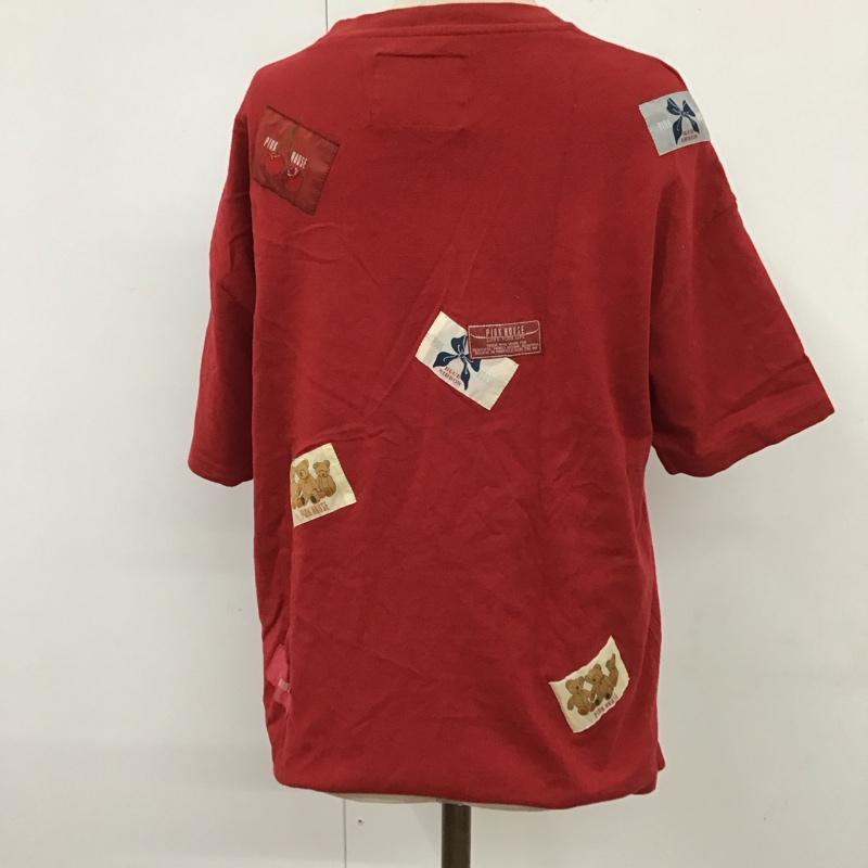 ピンクハウス PINK HOUSE Tシャツ 半袖 半袖カットソー プリントTシャツ クルーネックカットソー L ロゴ、文字 赤 / レッド / レディース USED 古着 中古 10117313