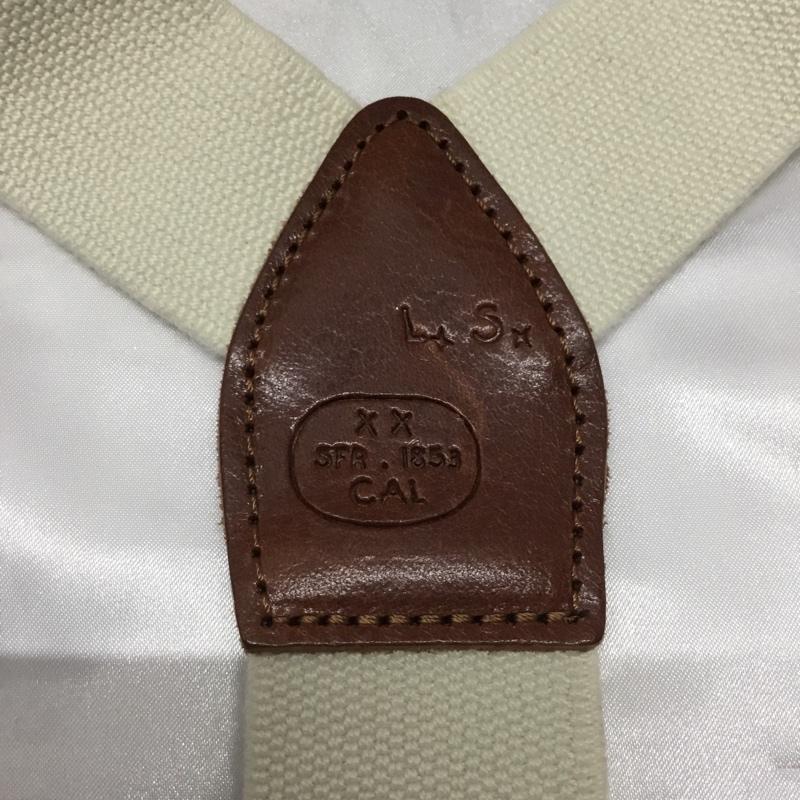 リーバイス Levi s ファッション小物 サスペンダー ロゴ、文字 茶 / ブラウン / X アイボリー / アイボリー / メンズ USED 古着 中古 10107634