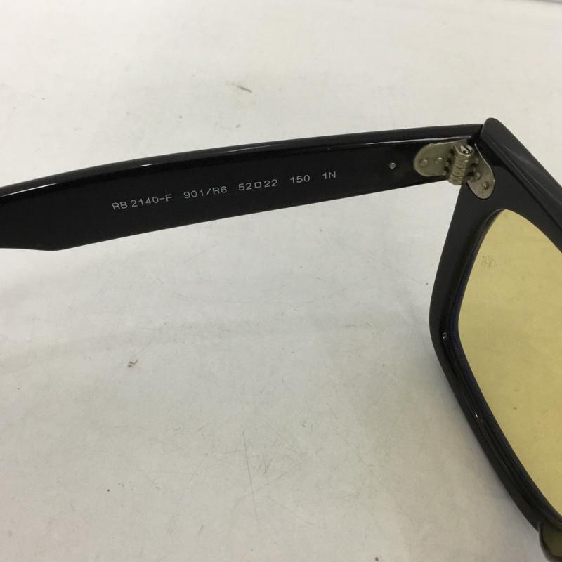 レイバン Ray-Ban めがね・サングラス サングラス RB2140-F WAYFARER カラーレンズ ロゴ、文字 黒 / ブラック / メンズ USED 古着 中古 10125549