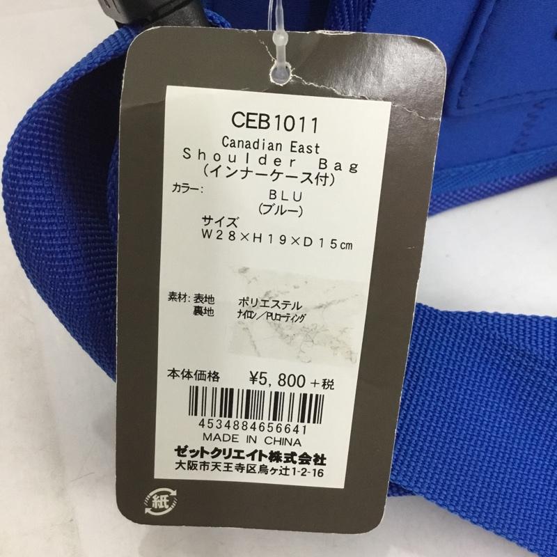 カナディアンイースト Canadian East ショルダーバッグ ショルダーバッグ CEB1011 カメラバッグ タグ付き ロゴ、文字 青 / ブルー / メンズ USED 古着 中古 10132870