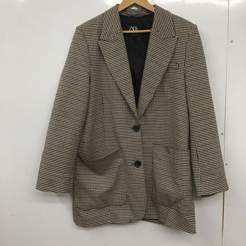 ザラ ZARA ジャケット、上着 ジャケット、ブレザー S チェック マルチカラー / マルチカラー / レディース USED 古着 中古 10139386