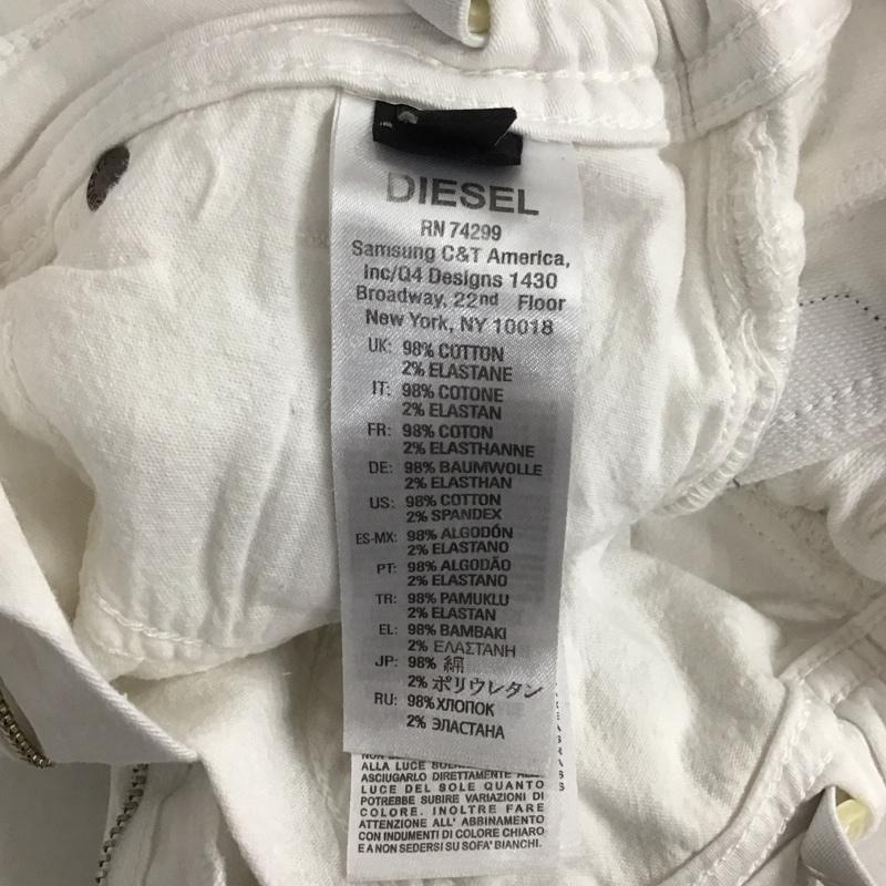 ディーゼル DIESEL パンツ デニム、ジーンズ 8 無地 白 / ホワイト / ガールズ USED 古着 中古 10129784