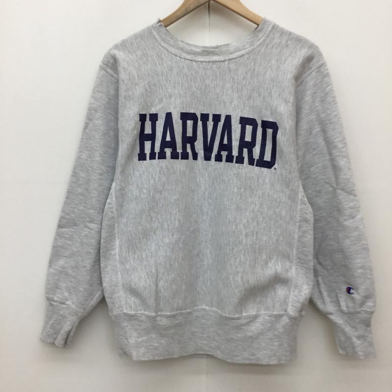 チャンピオン Champion トレーナー 長袖 REVERSE WEAVE 90s M ロゴ、文字 灰 / グレー / メンズ USED 古着 中古 10133600