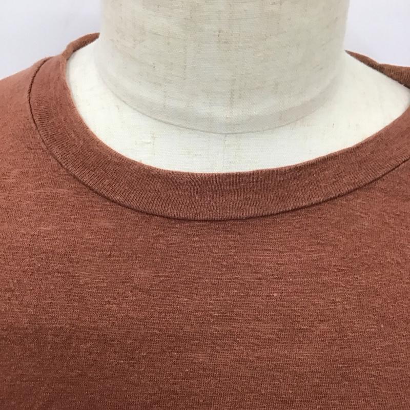 オーラリー AURALEE Tシャツ 半袖 a21st02lt ストレッチリネンジャージーカットソー 半袖カットソー 4 無地 茶 / ブラウン / メンズ USED 古着 中古 10113630