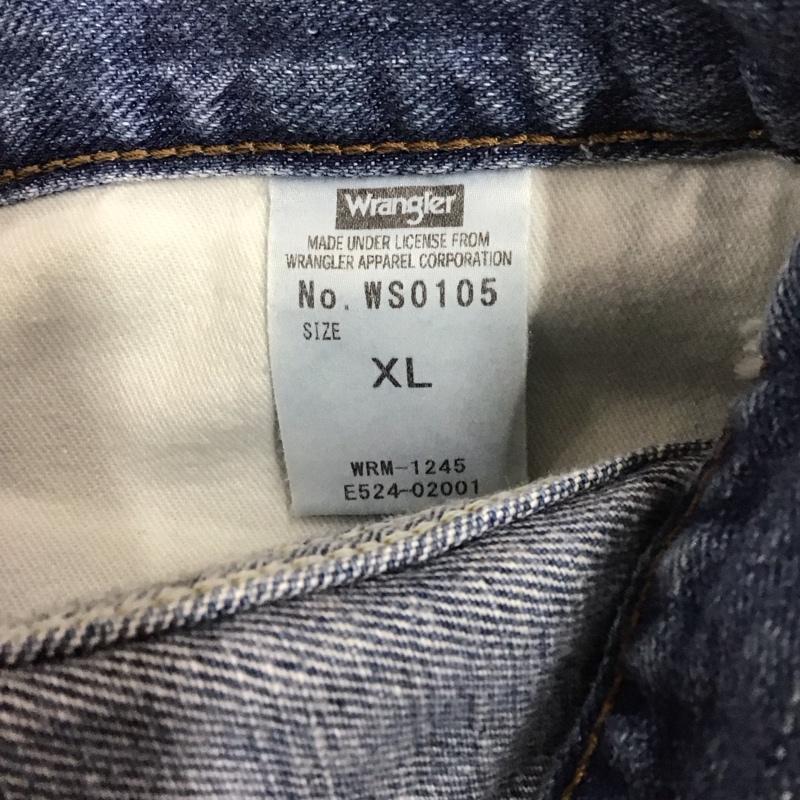 ラングラー Wrangler パンツ デニム、ジーンズ デニムパンツ ストレートパンツ ワイドパンツ カジュアルパンツ XL 無地 インディゴ / インディゴ /  メンズ USED 古着 中古 10122706