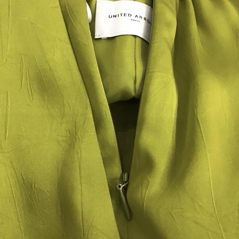 ユナイテッドアローズ UNITED ARROWS スカート ロングスカート 1524-162-4942 サテンタイトロングスカート 36 無地 薄緑 / ライトグリーン / レディース USED 古着 中古 10138813