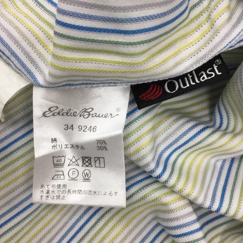 エディーバウアー Eddie Bauer シャツ、ブラウス 長袖 長袖シャツ カラーシャツ ポケットシャツ 長袖カットソー ストライプシャツ S ストライプ マルチカラー / マルチカラー /  メンズ USED 古着 中古 10113311