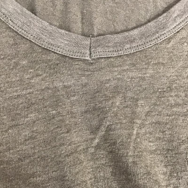 ザラ ZARA Tシャツ 半袖 M 無地 カーキ / カーキ / レディース USED 古着 中古 10134267