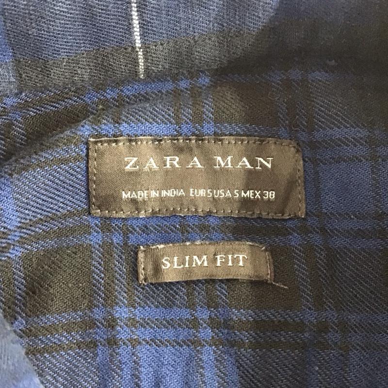 ザラメン ZARA MAN シャツ、ブラウス 長袖 長袖シャツ カラーシャツ ポケットシャツ 長袖カットソー チェックシャツ S チェック マルチカラー / マルチカラー /  メンズ USED 古着 中古 10110361