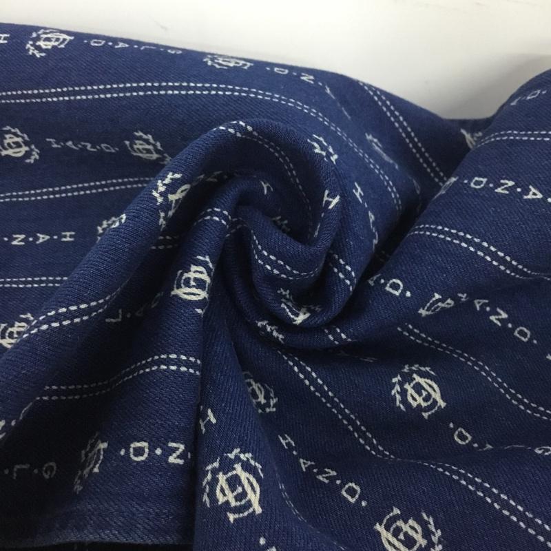 バイ グラッドハンド BY GLADHAND ストール ストール一般 デニム マフラー 総柄 ロゴ、文字 インディゴ / インディゴ / メンズ USED 古着 中古 10140433