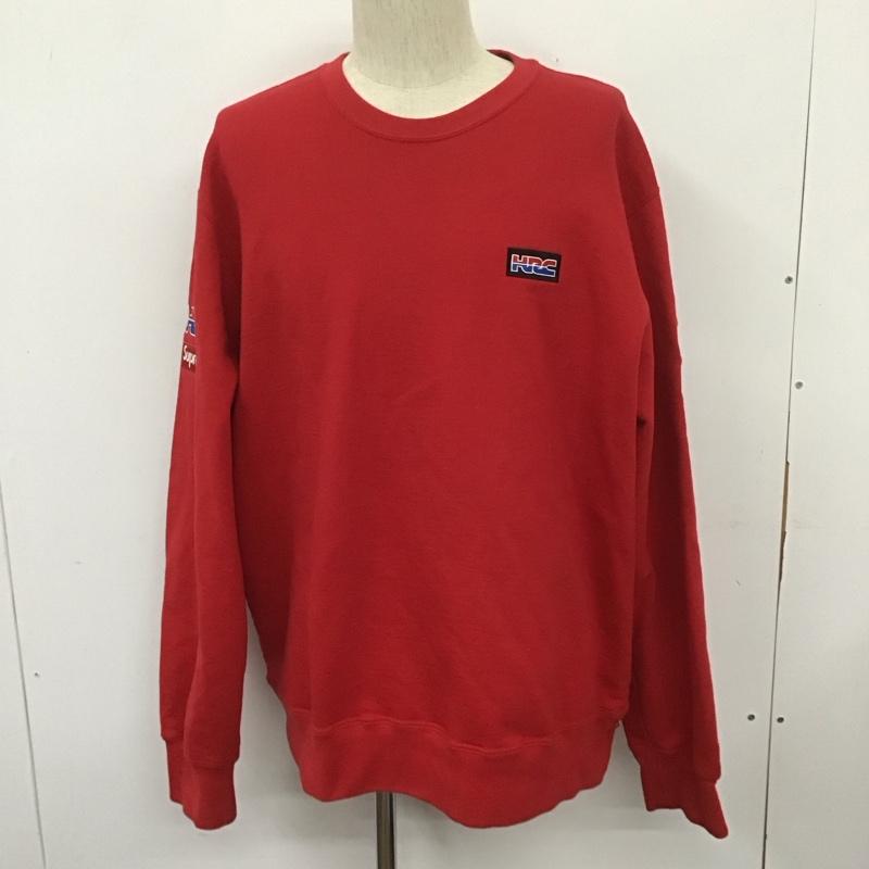シュプリーム Supreme トレーナー 長袖 19AW HondaFoxRacingHRCCREWNECK スウェット 長袖トレーナー XL ロゴ、文字 赤 / レッド / メンズ USED 古着 中古 10107384