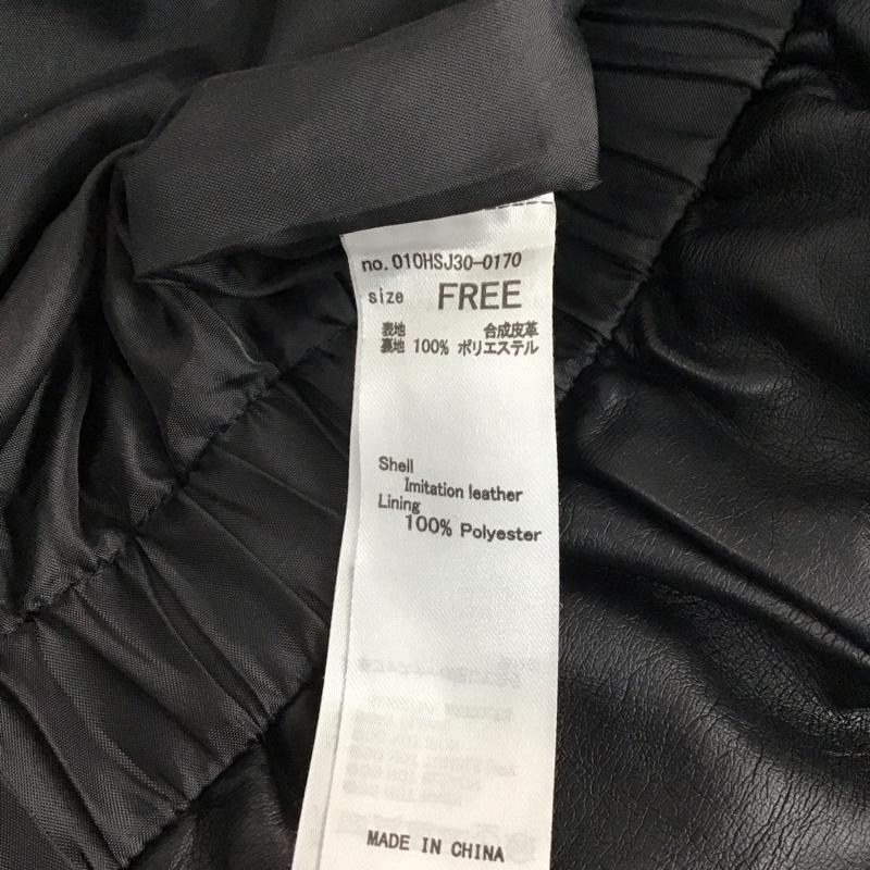 マウジー MOUSSY ジャケット、上着 ジャケット、ブレザー 010HSJ30-0170 フェイクレザー FREE 無地 黒 / ブラック / レディース USED 古着 中古 10119634