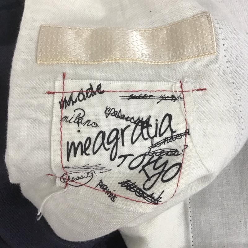 メアグラーティア meagratia パンツ ワークパンツ、ペインターパンツ 21191-0606 メアグラーティア アインメトリーパンツ チノパン ワイドパンツ 4 無地 黒 / ブラック /  メンズ USED 古着 中古 10125577