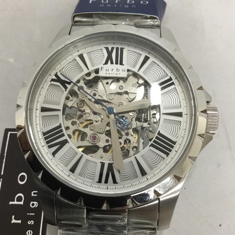 ファルボ FURBO 腕時計 アナログ(自動巻き) F5021 箱有 ロゴ、文字 銀 / シルバー / メンズ USED 古着 中古 10134958