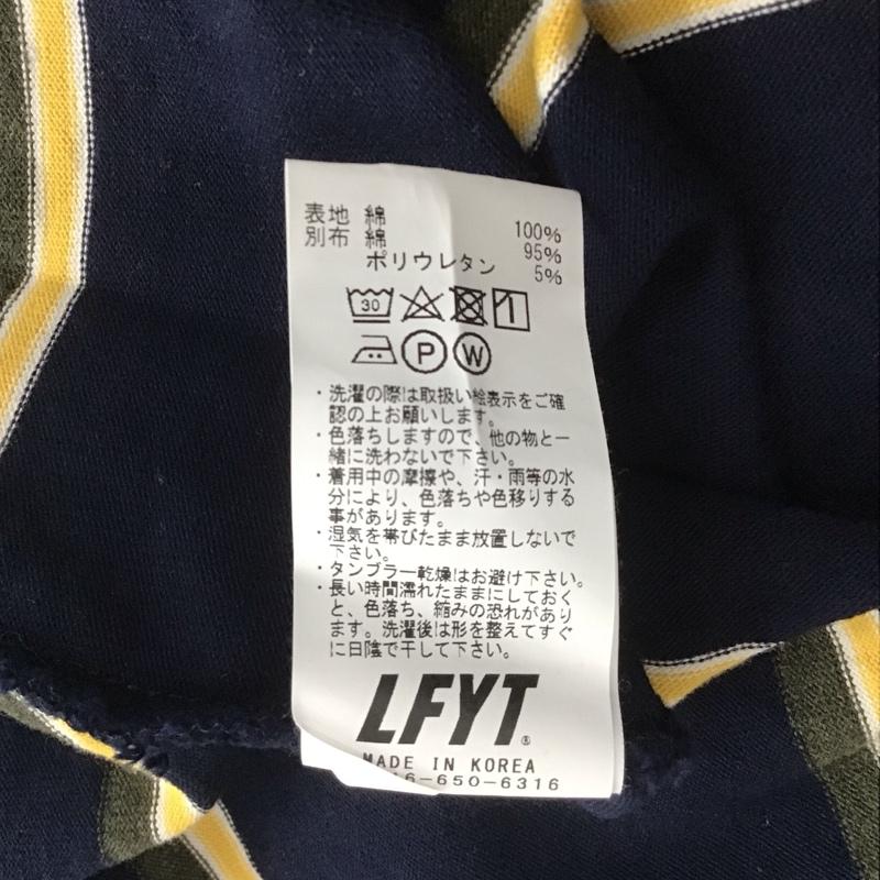 ラファイエット Lafayette Tシャツ 半袖 ls220117 MULTI STRIPED TEE LS220117 半袖 XXL ボーダー柄 X ロゴ、文字 紺 / ネイビー / メンズ USED 古着 中古 10107852