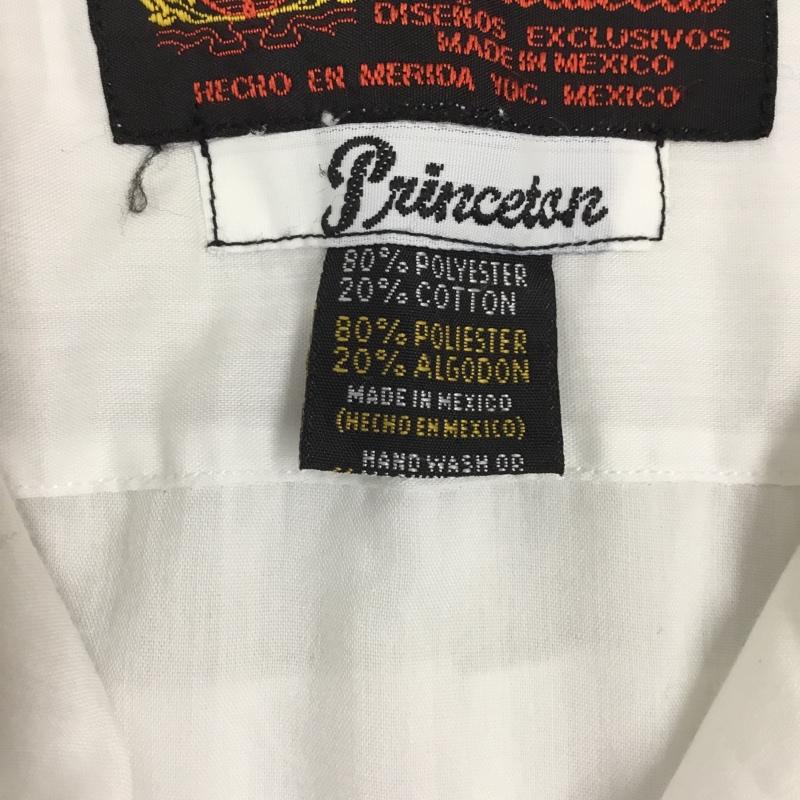 古着 USED シャツ、ブラウス 半袖 半袖シャツ カラーシャツ 半袖カットソー 古着シャツ XL 刺繍 白 / ホワイト / メンズ USED 古着 中古 10122938