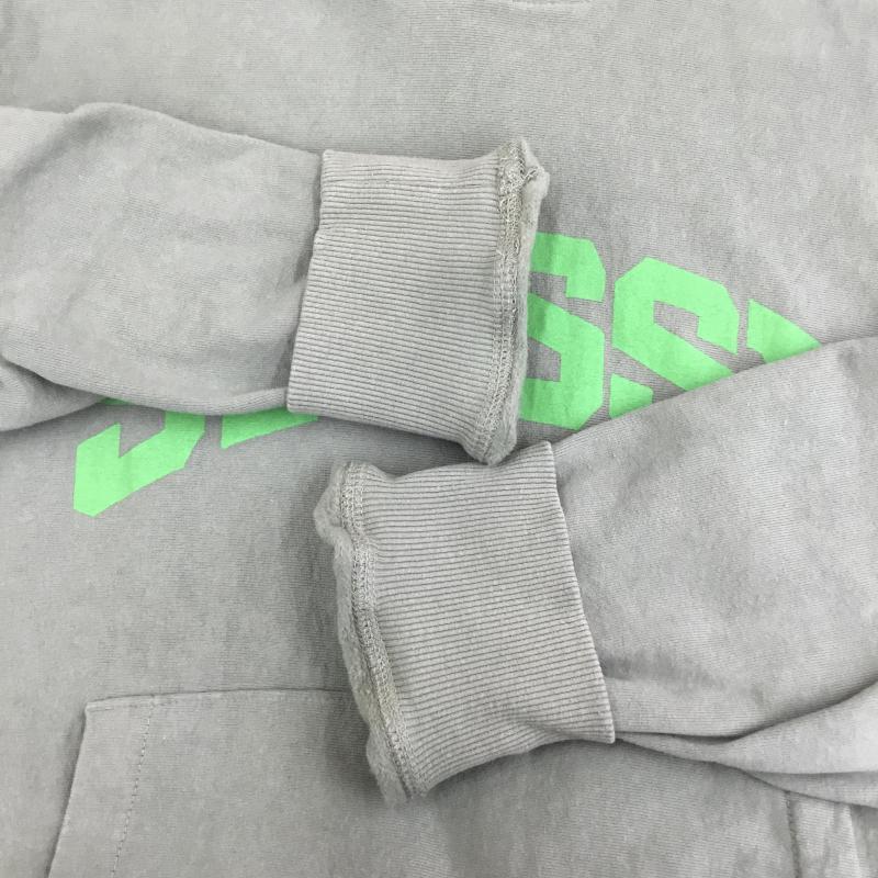 ステューシー STUSSY パーカー 長袖 BLOCK SPORT PIGMENT DYED HOODI L ロゴ、文字 黄緑 / イエローグリーン / X 薄緑 / ライトグリーン / メンズ USED 古着 中古 10136985