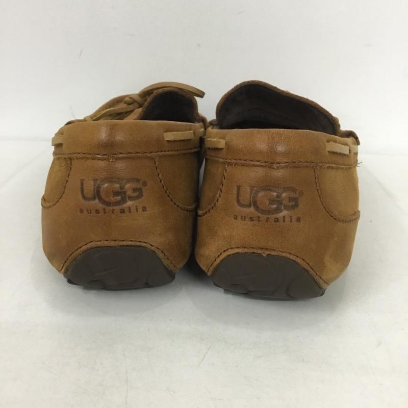 アグ UGG カジュアルシューズ カジュアルシューズ 1004247 CHESTER レザー 27cm インソール付き 27.0cm ロゴ、文字 茶 / ブラウン / メンズ USED 古着 中古 10138335