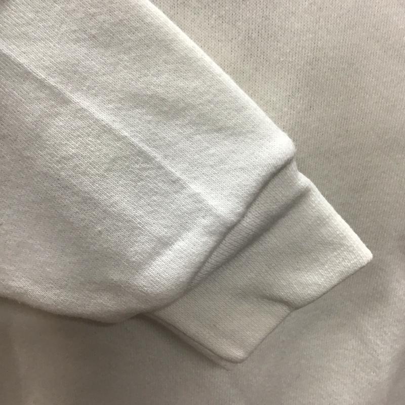 古着 USED トレーナー 長袖 長袖トレーナー スウェット クルーネック リブスウェットカットソー L プリント 白 / ホワイト /  メンズ USED 古着 中古 10118393