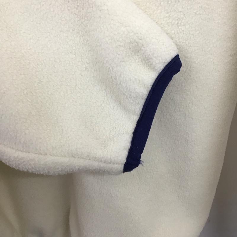 ユーエスポロアッスン U.S.POLO ASSN. ジャケット、上着 ジャケット、ブレザー フリースジャケット プルオーバーパーカー スタンドネック M ロゴ、文字 白 / ホワイト / メンズ USED 古着 中古 10132277