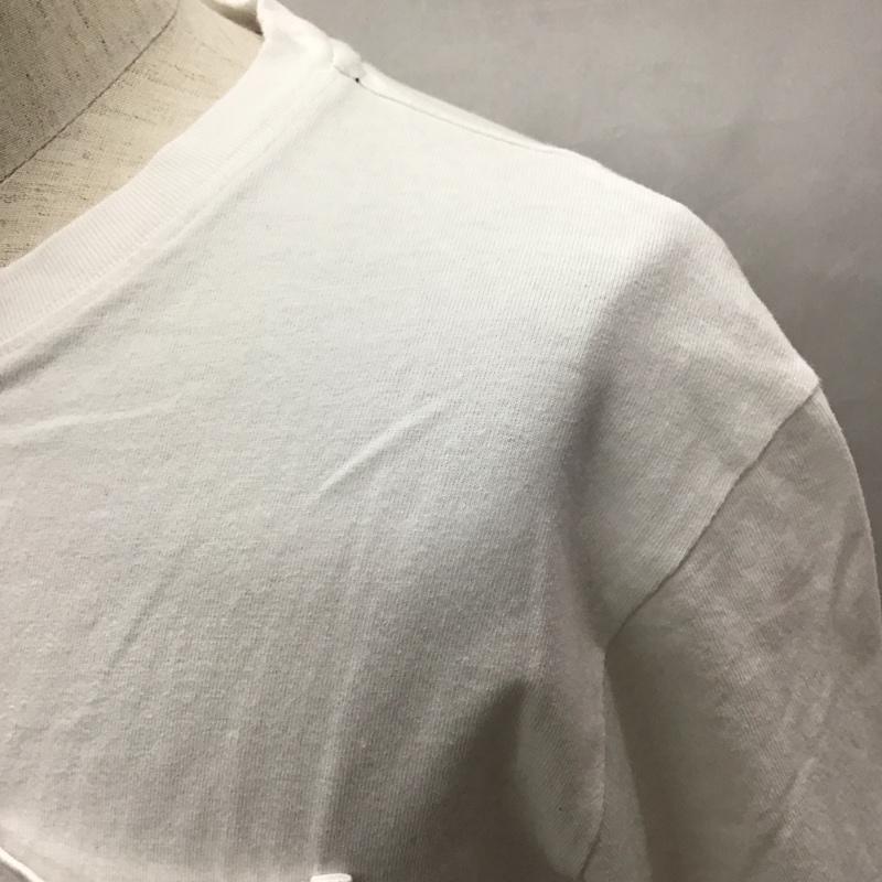ヴィジョン ストリート ウェア VISION STREET WEAR Tシャツ 半袖 クルーネック 胸ポケット M ロゴ、文字 白 / ホワイト / メンズ USED 古着 中古 10117030