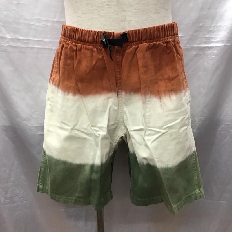 グラミチ GRAMICCI パンツ ショートパンツ クライミングショーツ グラデーション L ロゴ、文字 茶 / ブラウン / X 白 / ホワイト / X カーキ / カーキ /  メンズ USED 古着 中古 10122612