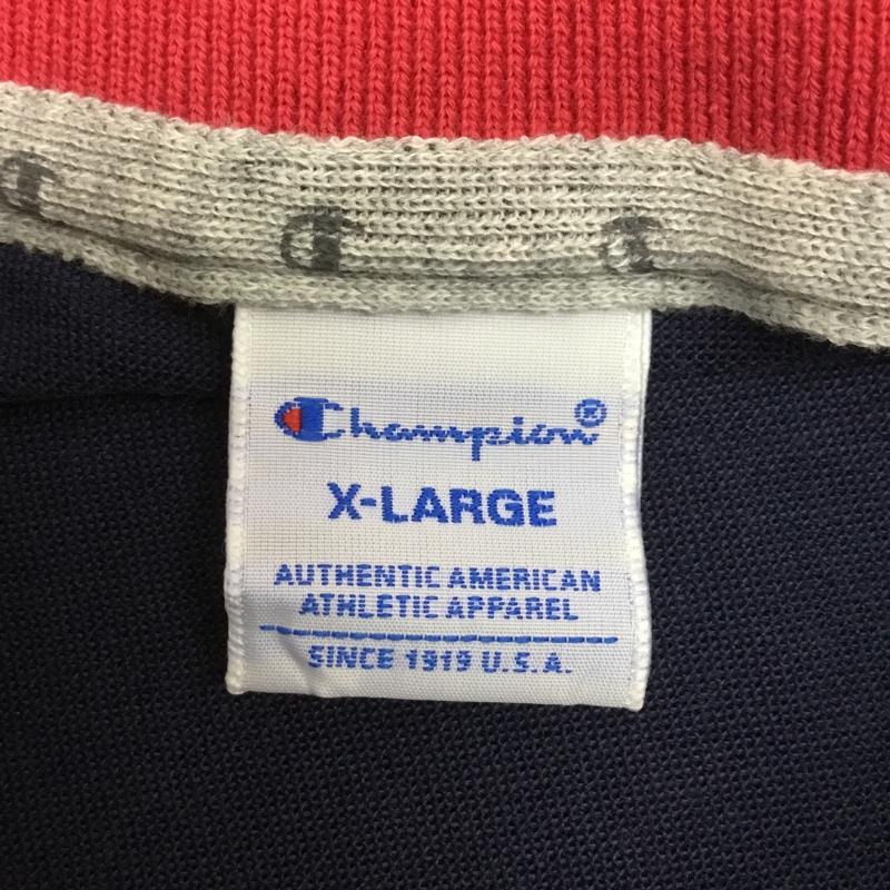 チャンピオン Champion ポロシャツ 半袖 C3-MS312 ゴルフウェア タグ付き XL ロゴ、文字 白 / ホワイト / X 赤 / レッド / X 紺 / ネイビー / メンズ USED 古着 中古 10135708