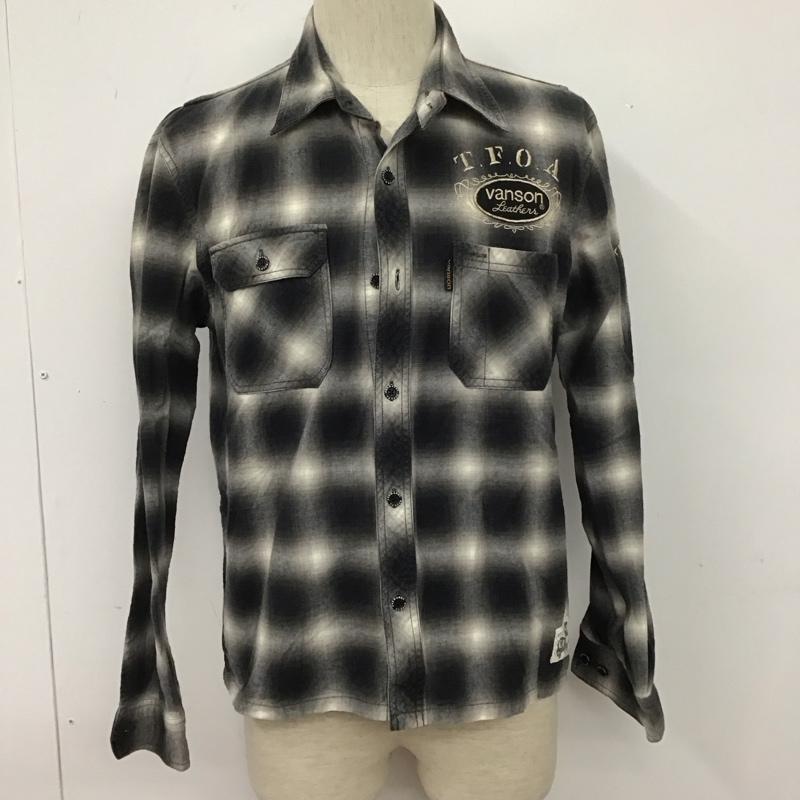ヴァンソン VANSON シャツ、ブラウス 長袖 長袖シャツ カラーシャツ ポケットシャツ 長袖カットソー チェックシャツ L チェック マルチカラー / マルチカラー / メンズ USED 古着 中古 10108010