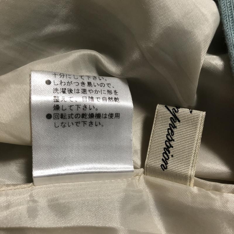 クリアインプレッション CLEAR IMPRESSION ワンピース ミニスカート 2 無地 青 / ブルー / X ベージュ / ベージュ / レディース USED 古着 中古 10014304