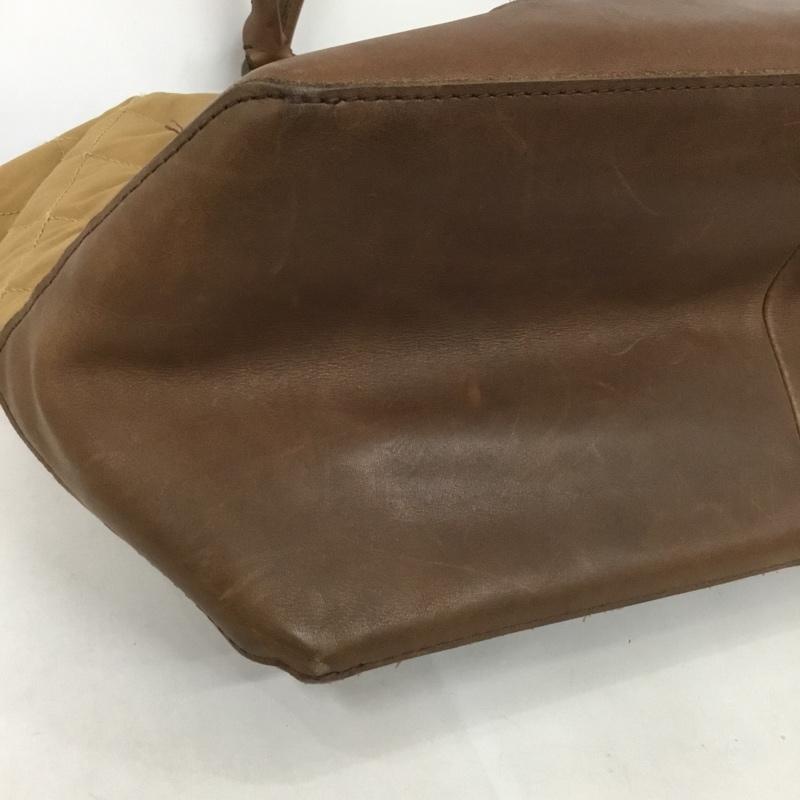 エルエルビーン L.L.Bean トートバッグ トートバッグ 283901 レザー キルティング 無地 茶 / ブラウン / X キャメル / キャメル / メンズ USED 古着 中古 10124634