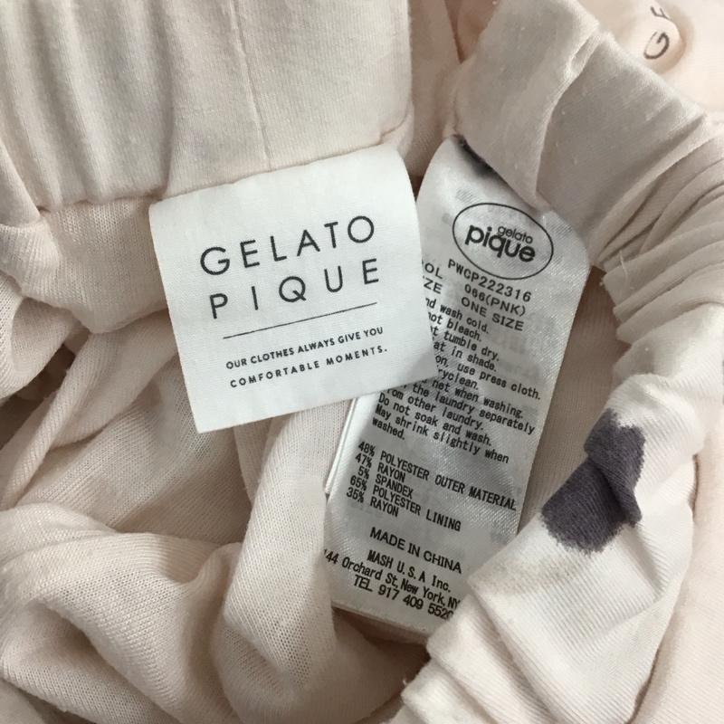 ジェラートピケ gelato pique セットアップ セットアップ pwct222315 セットアップ ルームウェア プリント 桃 / ピンク / レディース USED 古着 中古 10135156