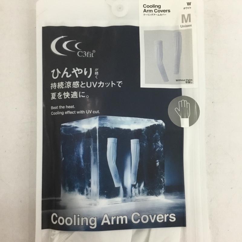 古着 USED ファッション小物 ファッション小物 C3fit 3F09161 クーリングアームカバー 甲無し UVカット ワンポイント 白 / ホワイト / メンズ USED 古着 中古 10132863