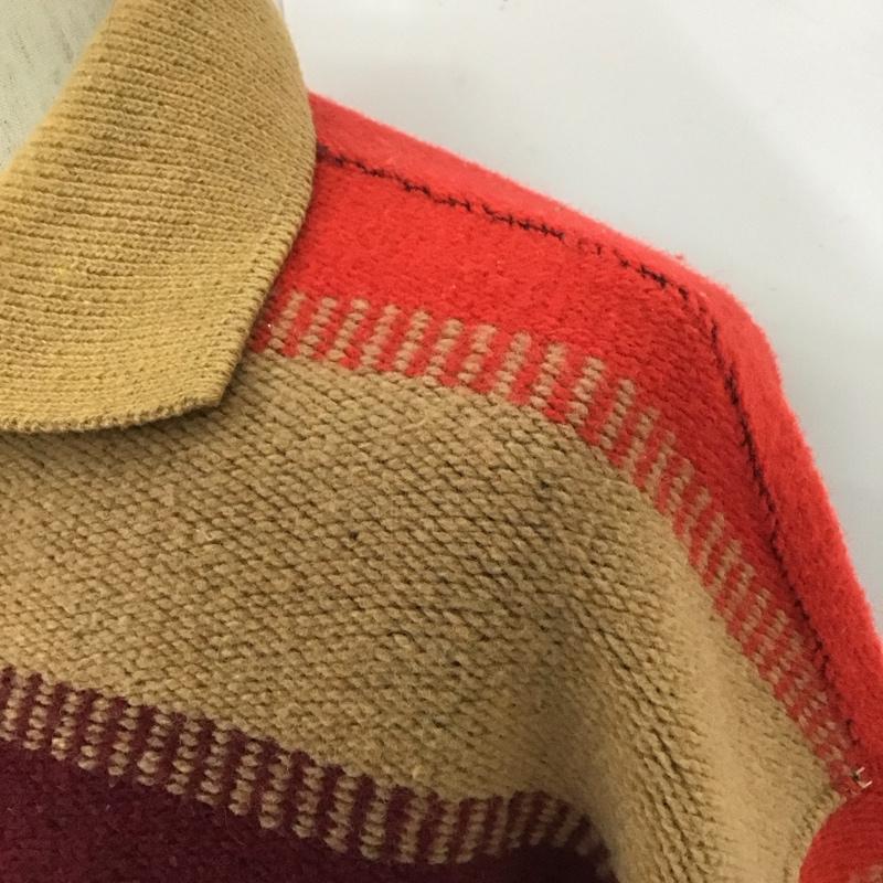 ベネトン(ユナイテッドカラーズオブベネトン) UNITEDCOLORSOFBENETTON ニット、セーター 長袖 長袖ニットカットソー ニット セーター カラーネックニット 90S M ボーダー柄 マルチカラー / マルチカラー / メンズ USED 古着 中古 10110801