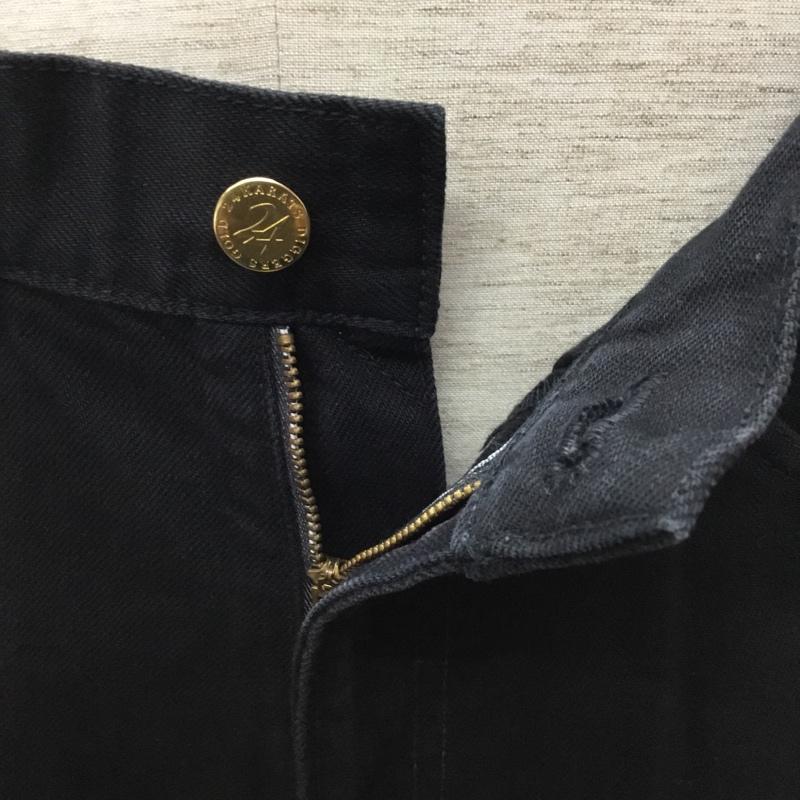 24カラッツ 24karats パンツ ショートパンツ ハーフパンツ ショートパンツ カジュアルパンツ デニムショートパンツ M 無地 黒 / ブラック / メンズ USED 古着 中古 10108406