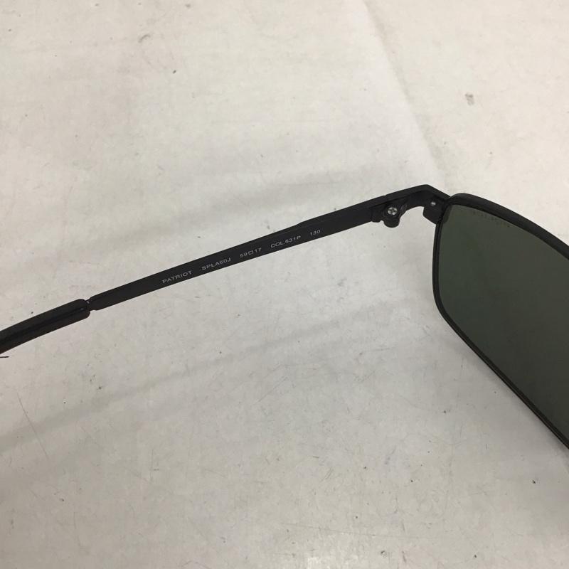 ポリス POLICE めがね・サングラス サングラス PATRIOT SPLA60J ケース付き ロゴ、文字 黒 / ブラック / メンズ USED 古着 中古 10132450