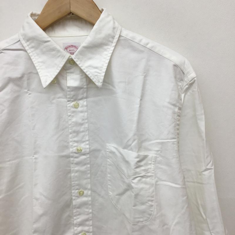 ブルックスブラザーズ BROOKS BROTHERS シャツ、ブラウス 長袖 無地 白 / ホワイト / メンズ USED 古着 中古 10138857