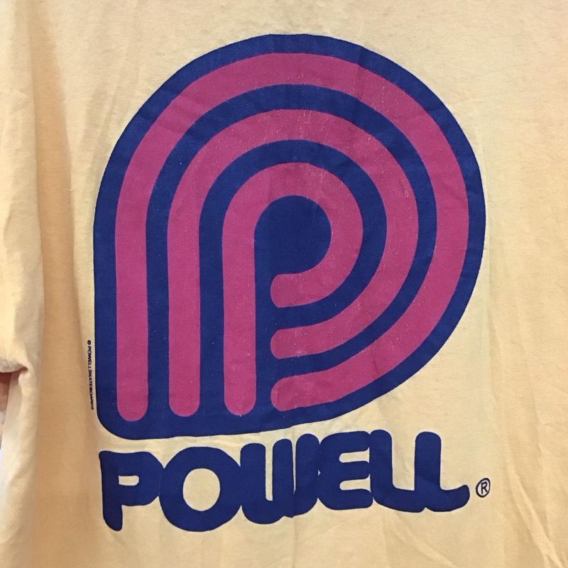 パウエルペラルタ POWELL PERALTA Tシャツ 半袖 半袖カットソー プリントTシャツ クルーネックカットソー ロゴ、文字 黄 / イエロー / メンズ USED 古着 中古 10138411