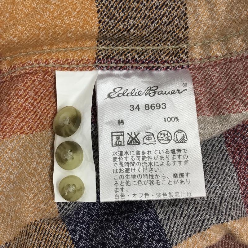 エディーバウアー Eddie Bauer シャツ、ブラウス 長袖 長袖シャツ カラーシャツ ポケットシャツ 長袖カットソー チェックシャツ S チェック マルチカラー / マルチカラー / メンズ USED 古着 中古 10114806